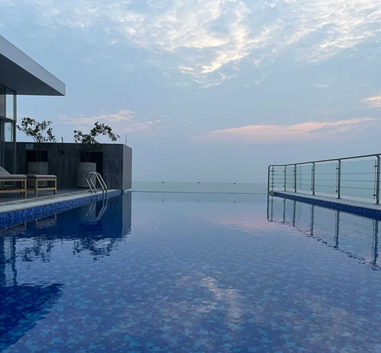 Swimming Pool at WindyTerrace Hotel Cox’s Bazar | Luxury Sea View Hotel Near Beach