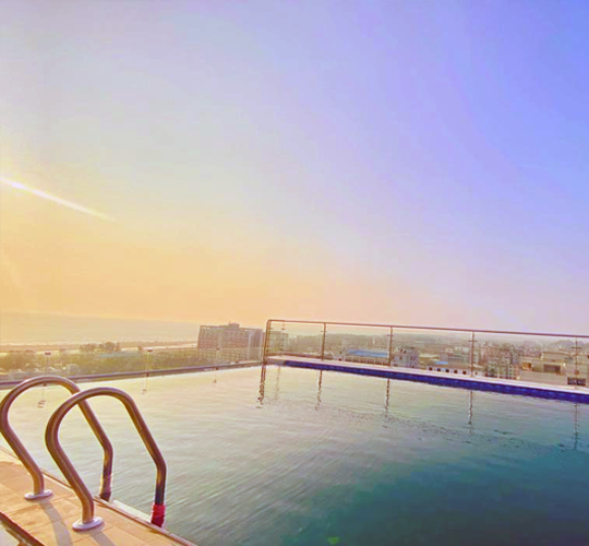 Swimming Pool at WindyTerrace Hotel Cox’s Bazar | Luxury Sea View Hotel Near Beach